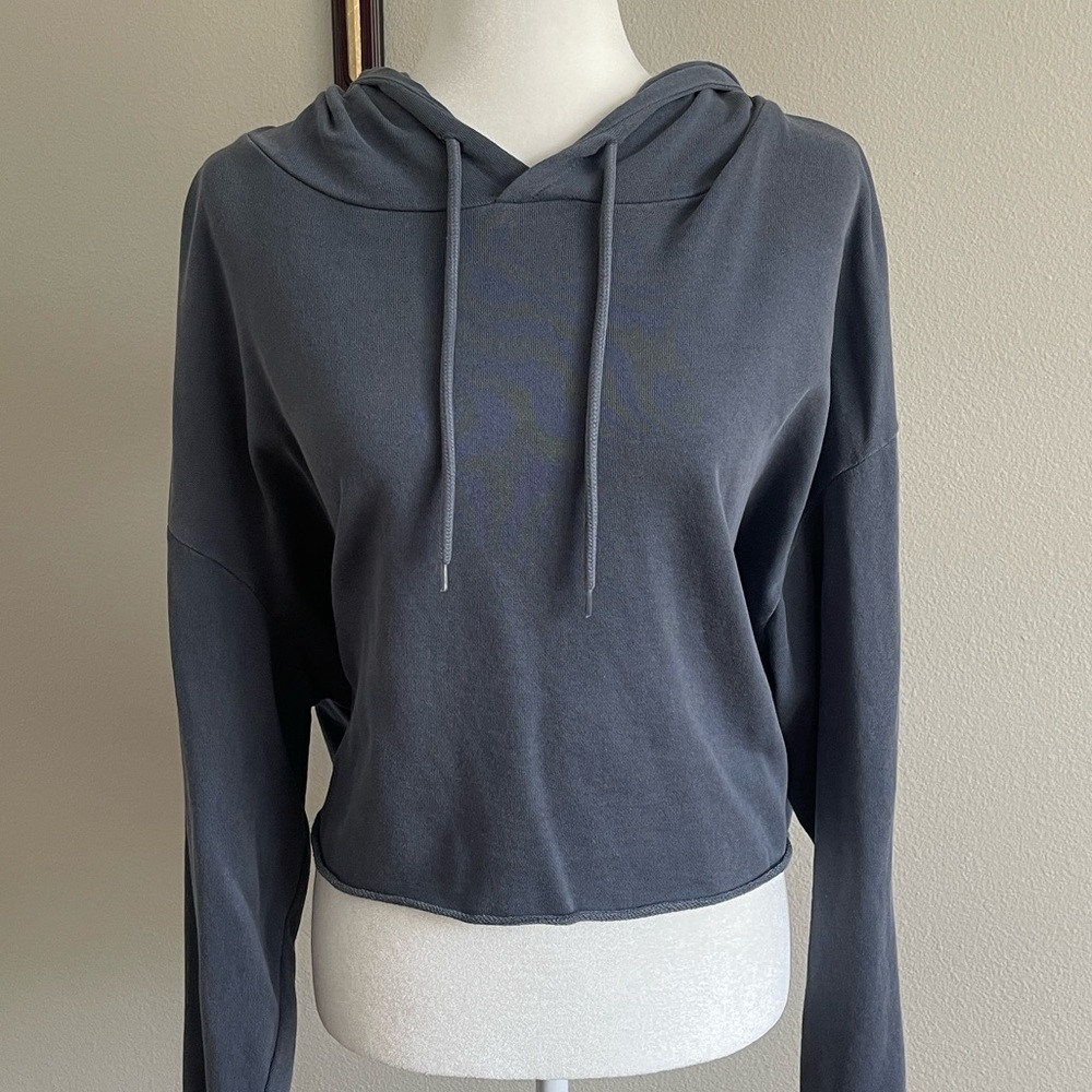 Cotton On Women's Blue Hoodie Top XL